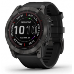 Garmin  010-02541-0A Fenix 7x Solar 運動手錶 (黑色錶面配黑色矽膠錶帶)